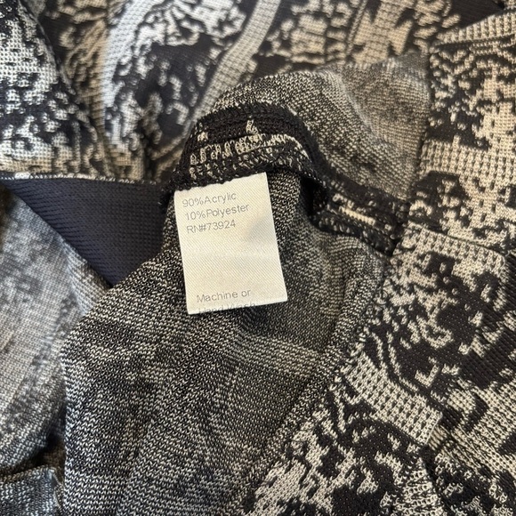 Misook Tailored Fit Two-Tone Jacquard Knit Jacket XL - Picture 13 of 13